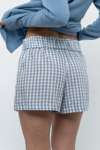 Modern x Blue Gingham Boxer Short (S)