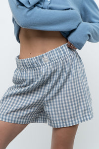 Modern x Blue Gingham Boxer Short (S)