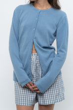Load image into Gallery viewer, Vintage x Baby Blue Cashmere Cardigan (XS-M)