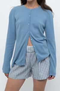 Vintage x Baby Blue Cashmere Cardigan (XS-M)