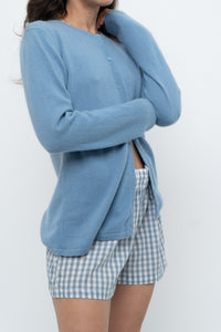 Vintage x Baby Blue Cashmere Cardigan (XS-M)