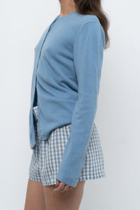 Vintage x Baby Blue Cashmere Cardigan (XS-M)