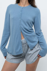 Vintage x Baby Blue Cashmere Cardigan (XS-M)