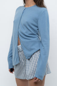 Vintage x Baby Blue Cashmere Cardigan (XS-M)