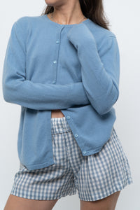 Vintage x Baby Blue Cashmere Cardigan (XS-M)