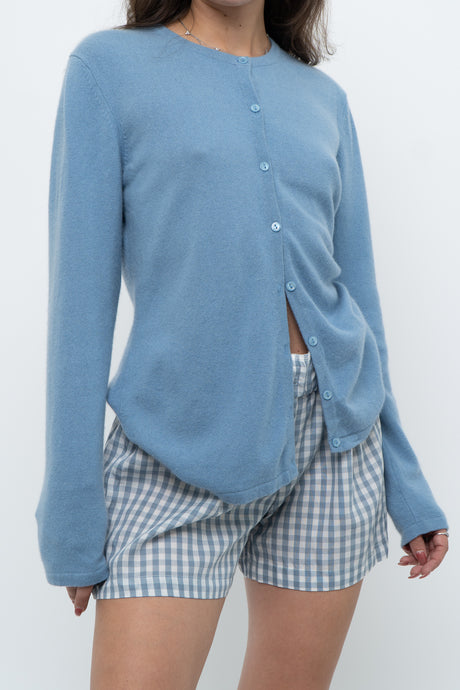 Vintage x Baby Blue Cashmere Cardigan (XS-M)