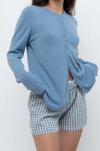 Vintage x Baby Blue Cashmere Cardigan (XS-M)