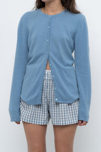 Vintage x Baby Blue Cashmere Cardigan (XS-M)