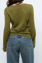 Load image into Gallery viewer, Modern x Chartreuse Soft Knit Fitted Cardigan (XS, S)
