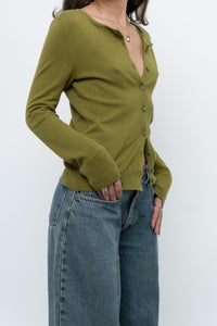Modern x Chartreuse Soft Knit Fitted Cardigan (XS, S)