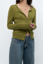 Load image into Gallery viewer, Modern x Chartreuse Soft Knit Fitted Cardigan (XS, S)