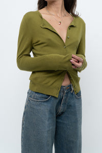 Modern x Chartreuse Soft Knit Fitted Cardigan (XS, S)