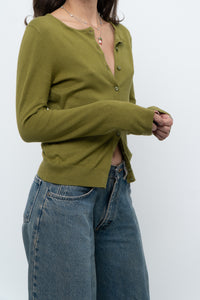 Modern x Chartreuse Soft Knit Fitted Cardigan (XS, S)