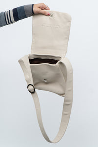 Vintage x Cream Leather Purse