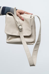 Vintage x Cream Leather Purse