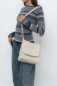 Vintage x Cream Leather Purse
