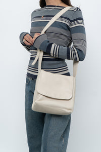 Vintage x Cream Leather Purse