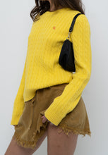 Load image into Gallery viewer, Vintage x RALPH LAUREN POLO Yellow Cotton Knit Sweater (XS-L)