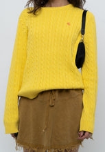 Load image into Gallery viewer, Vintage x RALPH LAUREN POLO Yellow Cotton Knit Sweater (XS-L)