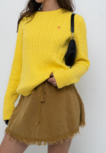 Load image into Gallery viewer, Vintage x RALPH LAUREN POLO Yellow Cotton Knit Sweater (XS-L)
