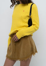Load image into Gallery viewer, Vintage x RALPH LAUREN POLO Yellow Cotton Knit Sweater (XS-L)