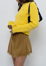 Load image into Gallery viewer, Vintage x RALPH LAUREN POLO Yellow Cotton Knit Sweater (XS-L)