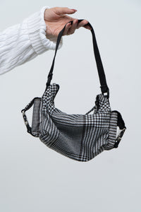 Vintage x RALPH LAUREN POLO Houndstooth Nylon Purse