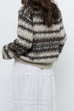 Load image into Gallery viewer, Vintage x Beige Patterned Knit Cardigan (XS-M)