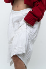 Load image into Gallery viewer, Vintage x White Cotton, Lace Midi Skirt (S, M)