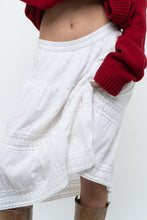 Load image into Gallery viewer, Vintage x White Cotton, Lace Midi Skirt (S, M)