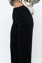 Load image into Gallery viewer, ABERCOMBIE &amp; FITCH x Black Linen Loose Pant (XXS, XS)