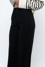 Load image into Gallery viewer, ABERCOMBIE &amp; FITCH x Black Linen Loose Pant (XXS, XS)