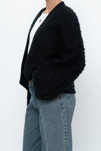 Load image into Gallery viewer, GENTLE FAWN x Black Oversized Textured Knit Cardigan (XS-L)