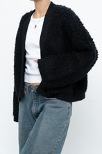 Load image into Gallery viewer, GENTLE FAWN x Black Oversized Textured Knit Cardigan (XS-L)