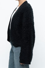 Load image into Gallery viewer, GENTLE FAWN x Black Oversized Textured Knit Cardigan (XS-L)