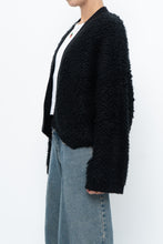 Load image into Gallery viewer, GENTLE FAWN x Black Oversized Textured Knit Cardigan (XS-L)