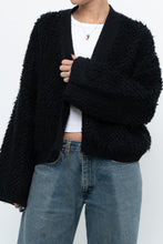 Load image into Gallery viewer, GENTLE FAWN x Black Oversized Textured Knit Cardigan (XS-L)