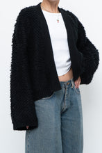 Load image into Gallery viewer, GENTLE FAWN x Black Oversized Textured Knit Cardigan (XS-L)