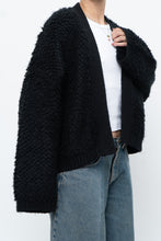 Load image into Gallery viewer, GENTLE FAWN x Black Oversized Textured Knit Cardigan (XS-L)