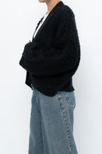 Load image into Gallery viewer, GENTLE FAWN x Black Oversized Textured Knit Cardigan (XS-L)
