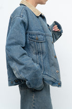 Load image into Gallery viewer, Vintage x DENVER HAYES Faded Midwash Denim Fleece Jacket (S-L)