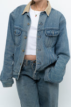 Load image into Gallery viewer, Vintage x DENVER HAYES Faded Midwash Denim Fleece Jacket (S-L)