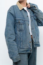 Load image into Gallery viewer, Vintage x DENVER HAYES Faded Midwash Denim Fleece Jacket (S-L)