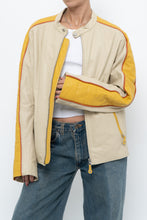 Load image into Gallery viewer, Vintage x Beige, Yellow Leather Racing Jacket (S-L)