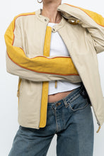 Load image into Gallery viewer, Vintage x Beige, Yellow Leather Racing Jacket (S-L)