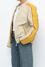 Load image into Gallery viewer, Vintage x Beige, Yellow Leather Racing Jacket (S-L)