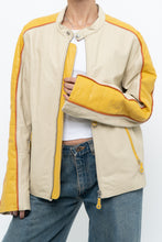 Load image into Gallery viewer, Vintage x Beige, Yellow Leather Racing Jacket (S-L)