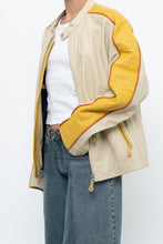 Load image into Gallery viewer, Vintage x Beige, Yellow Leather Racing Jacket (S-L)