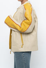 Load image into Gallery viewer, Vintage x Beige, Yellow Leather Racing Jacket (S-L)