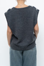 Load image into Gallery viewer, Vintage x Grey Argyle Handknit Wool Vest (XS-L)